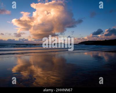 Godrevy, Gwithian, Cornwall, Großbritannien Stockfoto