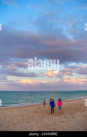 Porto Potenza Picena Beach, Marken, Italien, Europa Stockfoto