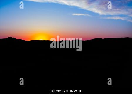 Theodore Roosevelt National Park – Sommeruntergang Stockfoto