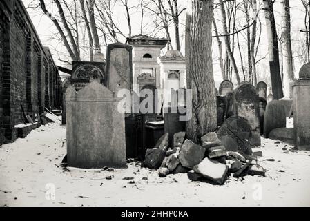 Jüdischer Friedhof, Muranow, Warschau Stockfoto