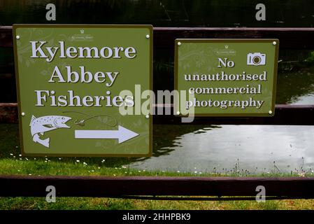 Kylemore Abbey, Galway County, Connemara Provinz, Republik Irland, Europa Stockfoto