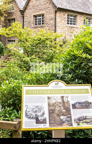 Chesterholm Museum in Vindolanda Römische Hilfsfestung in Chesterholm, Northumberland Großbritannien Stockfoto