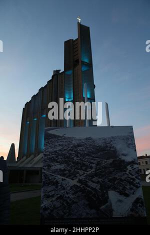 Eglise Notre-Dame de Royan, Cathédrale de Royan, Kathedrale von Royan, Charente-Maritime, Nouvelle Aquitaine, Frankreich Stockfoto