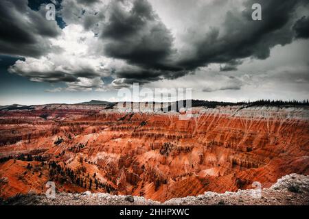 Ein Blick von Cedar Breaks Stockfoto