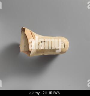 Griff aus Terrakotta-Amphoren mit Stempel ca. 220–180 v.Chr. Griechisch, Rhodian die Marke trägt den Namen des Töpfers Herakleitos. Griff aus Terrakotta-Amphoren mit Stempel 241976 Stockfoto