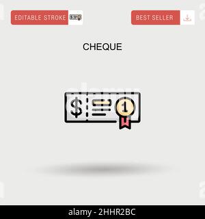 Überprüfen Sie das einfache Vektorsymbol. Stock Vektor