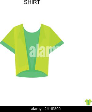 Hemd einfaches Vektor-Symbol.perfekte Farbe modernes Piktogramm auf editierbare Kontur. Trikot-Symbole für dein Geschäftsprojekt Stock Vektor