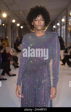 Didi Stone nimmt an der Alexandre Vauthier Haute Couture Frühjahr/Sommer 2022 Show im Rahmen der Paris Fashion Week in Paris, Frankreich am 25. Januar 2022 Teil. Foto von Aurore Marechal/ABACAPRESS.COM Stockfoto