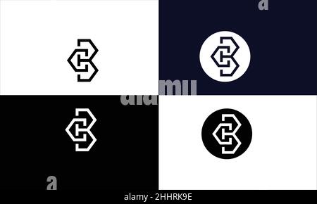 SN, NS Abstract Letters Logo-Monogramm Stock Vektor