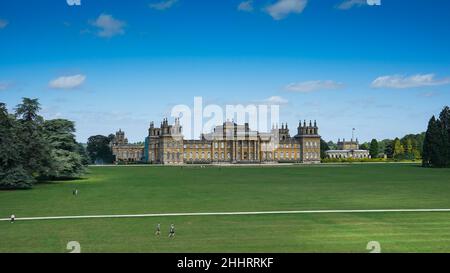 Rückseite des Blenheim Palace, Oxfordshire, England, Großbritannien Stockfoto