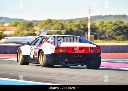 De Tomaso Pantera läuft auf Paul Ricard Track während vdev 24 Stunden 2021 Stockfoto