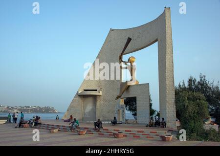 Millennium Monument an der Westküste in Dakar, Senegal Stockfoto