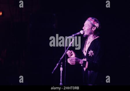 Jimmy Cliff spielt live im Ventura Theater, Ventura CA, 1988. juli. Bildnachweis sollte lauten: Andrea Donati Stockfoto