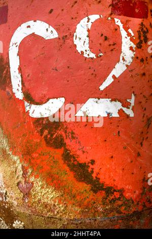 Balises au Rebus dans le Port de Saint Valery Stockfoto