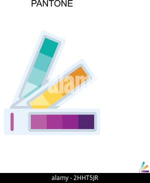 Pantone einfaches Vektor-Symbol.perfekte Farbe modernes Piktogramm auf bearbeitbare Kontur. Pantone-Symbole für Ihr Geschäftsprojekt Stock Vektor
