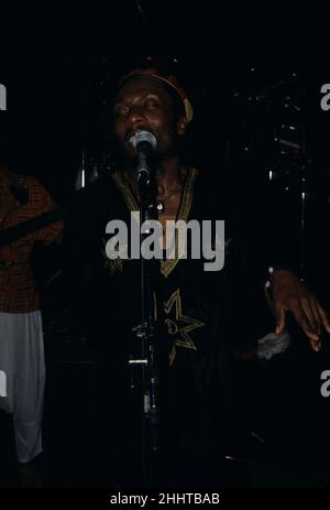 Jimmy Cliff spielt live im Ventura Theater, Ventura CA, 1988. juli. Bildnachweis sollte lauten: Andrea Donati Stockfoto