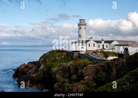 Der berühmte Leuchtturm in Fanad Head, County Donegal, Irland Stockfoto