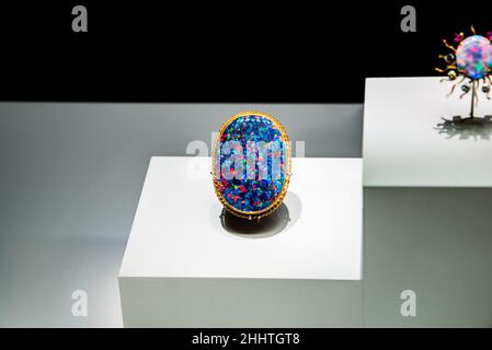 Opalschmuck im Field Museum, Chicago, IL USA Stockfoto