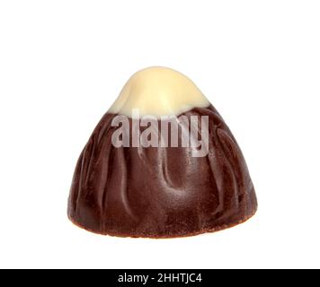 Exklusive Schokoladenbonbons isoliert auf dem Weiß Stockfoto