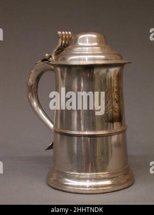 TANKARD Ca. 1790 British, Sheffield. Tankard Britisch, Sheffield. Ca. 1790. Sheffield-Platte. Metallbearbeitung - Silberplatte Stockfoto