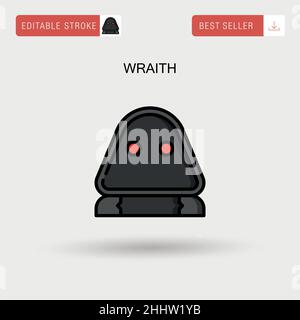 Symbol für „Wraith Simple Vector“. Stock Vektor