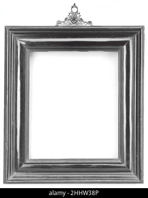 Cassetta Rahmen Ende 19th Jahrhundert, Stil Mitte 16th Jahrhundert Italienisch, Venetien. Cassetta-Rahmen. Italienisch, Venetien. Ende 19th Jahrhundert, Stil Mitte 16th Jahrhundert. Pappel halb-lapped Rückenrahmen mit applizierten Ebenholz und ebonisierten Perlholz obere Formteile.. Rahmen Stockfoto