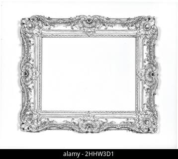 Swept Frame 1840–50 (?), Stil französisch, ca. 1735 Deutsch (?). Translationsrahmen. Deutsch (?). 1840–50 (?), Stil französisch, ca. 1735. Untere Eichen-Formteile und Federschlüssel; obere Limonen-Formteile.. Rahmen Stockfoto