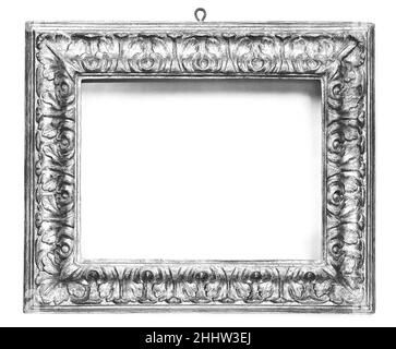 Umgekehrter Ogee-Rahmen Ende 19th Jahrhundert (Stil 17th Jahrhundert) Süditalien. Umgekehrter Ogee-Rahmen. Süditalien. Ende 19th Jahrhundert (Stil 17th Jahrhundert). Pappel. Rahmen Stockfoto