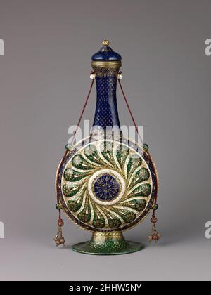 Pilgrim Flasche und Deckel Ende 15th oder ealry 16th Jahrhundert Italienisch, Venedig. Pilgrim Flasche und Abdeckung 461089 Stockfoto