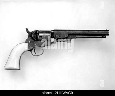 Colt Modell 1849 Pocket Percussion Revolver, Seriennr 81015 ca. 1853 Samuel Colt der Amerikaner Samuel Colt überreichte diesen Revolver an Oberst Thomas H. Seymour (1807–1868), Gouverneur von Connecticut und Botschafter der Vereinigten Staaten in Russland. Colt Modell 1849 Pocket Percussion Revolver, Seriennr 81015 24854 Stockfoto