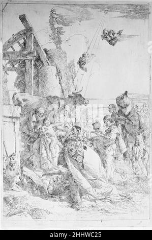 Anbetung der Könige Ca. 1753 (?) Giovanni Battista Tiepolo Italienisch. Anbetung der Könige 335602 Stockfoto