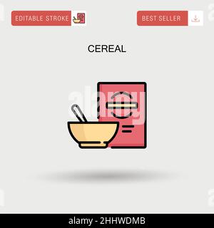 Einfaches Vektor-Symbol für Getreide. Stock Vektor