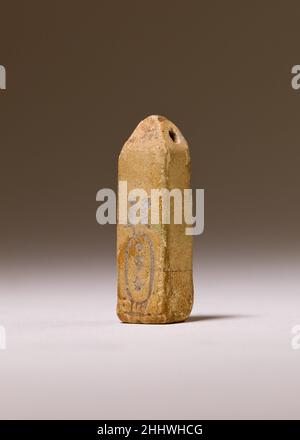 Siegel oder Amulett mit dem Namen Amasis 570–526 v. Chr. geschrieben späten Periode, Saite. Siegel oder Amulett mit dem Namen Amasis 553492 Stockfoto