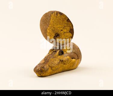 Maske für eine Krokodilmumie 664–30 v. Chr. späte Periode–ptolemäische Periode. Maske für eine Krokodilmumie 552246 Stockfoto