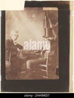 Die Schachspieler Ca. 1845 wahrscheinlich von Antoine-François-Jean Claudet Französisch, aktives Großbritannien. Die Schachspieler 260988 Stockfoto