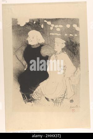 Im Moulin Rouge: Die französisch-russische Allianz 1893 Henri de Toulouse-Lautrec Französisch Diese Lithographie wurde von L'Escarmouche in der Ausgabe vom 7. Januar 1894 reproduziert. Im Moulin Rouge: Die französisch-russische Allianz 334396 Stockfoto