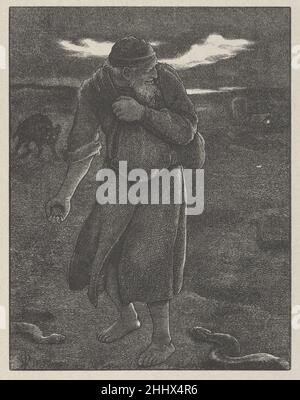 Das Unkraut (die Gleichnisse unseres Herrn und Erlösers Jesus Christus) 1864 nach Sir John Everett Millais Britisch Es hat sieben Jahre gedauert, bis Millais zwanzig Bilder entworfen hat, die von neutestamentlichen Gleichnissen für die Dalziel-Brüder inspiriert wurden, und die resultierenden Drucke gelten als Holzschnitzelbilder. Der Künstler schrieb an seine Verleger: „Ich kann gewöhnliche Zeichnungen so schnell machen wie die meisten Menschen, aber diese Entwürfe können kaum im gleichen Licht betrachtet werden – jede Parabel illustriere ich vielleicht ein Dutzend Mal, bevor ich [das Bild] fixiere.“ Nach Abschluss eines Entwurfs übertrug Millais ihn in einen Holzblock, der mit einem Überzug versehen war Stockfoto