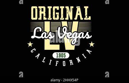 california Urban T-Shirt Monogramm Text Vektor Vorlage Stock Vektor