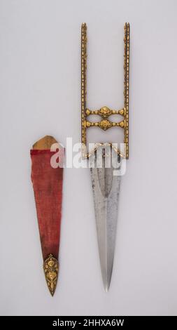 Dolch (Katar) mit Sheath 17th Century Indian, Mughal. Dolch (Katar) mit Mantel 31861 Stockfoto