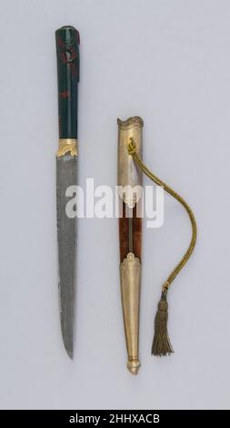 Messer (Kard) mit Scheide 18th–19th Jahrhundert Türkisch. Messer (Kard) mit Mantel 31707 Stockfoto