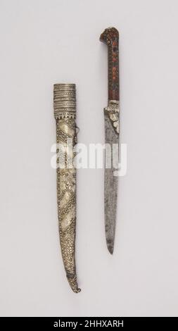 Messer mit Scheide 19th Jahrhundert Türkisch. Messer mit Mantel 31739 Stockfoto