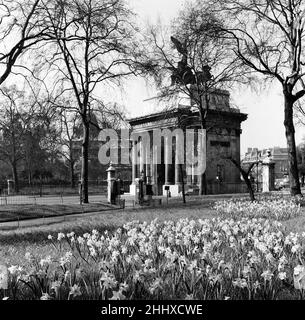 Wellington Arch, London. 22nd. April 1954. Stockfoto