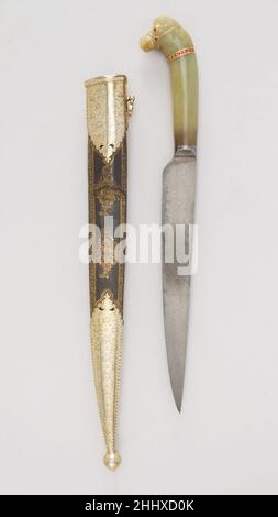 Messer mit Scheide 18th–19th Jahrhundert Inder, Mughal. Messer mit Mantel 31479 Stockfoto