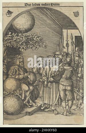 Christus vor Herodes, aus der Passion 1492–1553 Lucas Cranach der Ältere Deutsche. Christus vor Herodes, aus der Passion 434468 Stockfoto