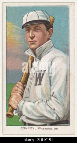 Conroy, Washington, American League, aus der White Border-Serie (T206) für die American Tobacco Company 1909–11, herausgegeben von der American Tobacco Company. Handelskarten aus der White Border-Serie (T206), herausgegeben 1909-11, um sechzehn Marken von Zigaretten und losem Tabak zu bewerben, die von der American Tobacco Company vertrieben werden. Conroy, Washington, American League, aus der White Border Serie (T206) für die American Tobacco Company 413237 Stockfoto