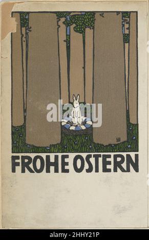 Frohe Ostern (Frohe Ostern) 1908 Urban Janke Austrian. Frohe Ostern 647792 Stockfoto