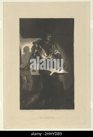 A Blacksmith 1833 Eugène Delacroix Französisch. Ein Schmied 337254 Stockfoto