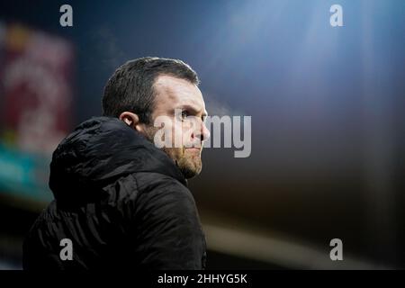 Luton, Großbritannien. 25th Januar 2022. Nathan Jones (Manager) von Luton Town während des Sky Bet Championship-Spiels zwischen Luton Town und Bristol City in der Kenilworth Road, Luton, England, am 25. Januar 2022. Foto von David Horn. Quelle: Prime Media Images/Alamy Live News Stockfoto