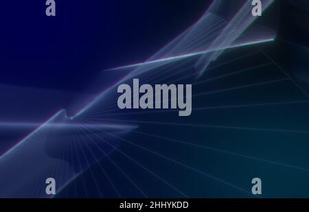 Abstrakter Hintergrund aus animierten Linien Stockfoto