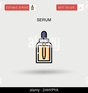 Einfaches Vektorsymbol für Serum. Stock Vektor